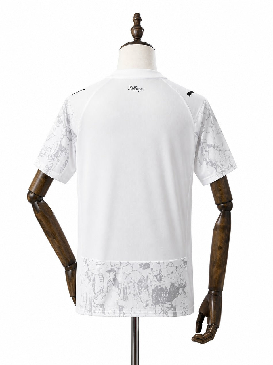 Camisa Manchester City - 2º Uniforme Torcedor 2025/26 verso manequim fundo branco