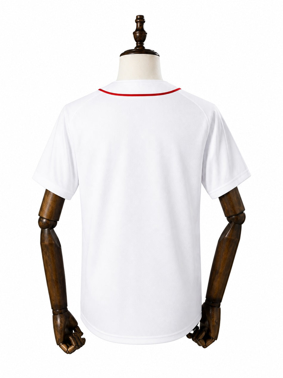 Boston Red Sox MLB – Camisa Oficial Primeira (Home) verso manequim fundo branco