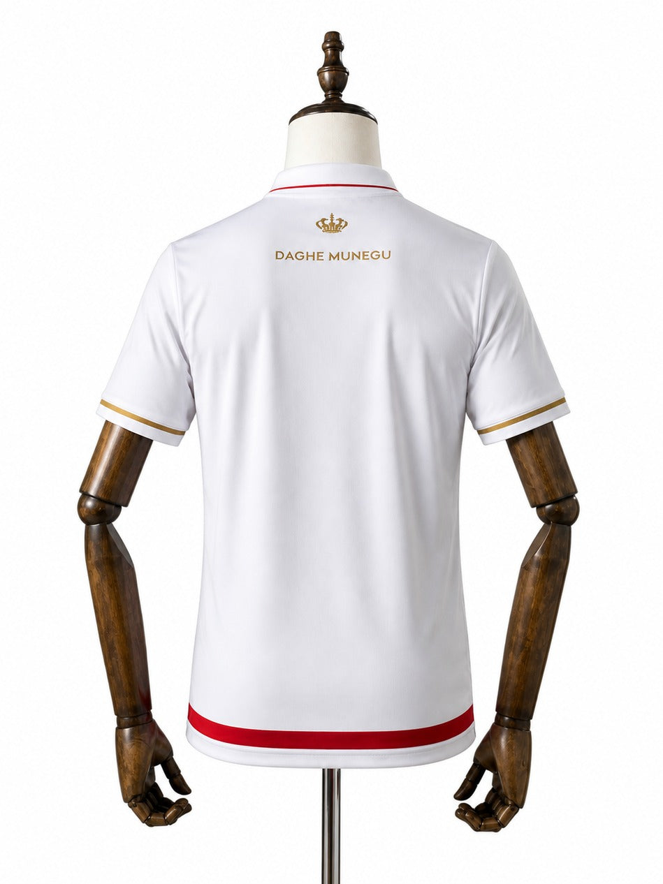 Monaco Jersey - Home Kit 2026 verso manequim fundo branco