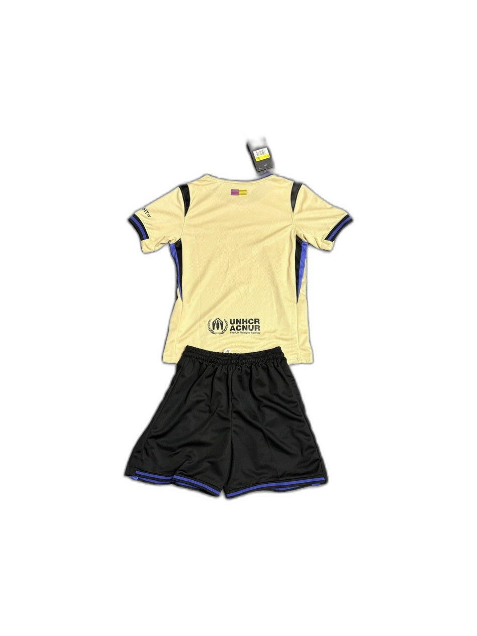 Camisa 2025-26 Barcelona Away Infantil verso fundo branco