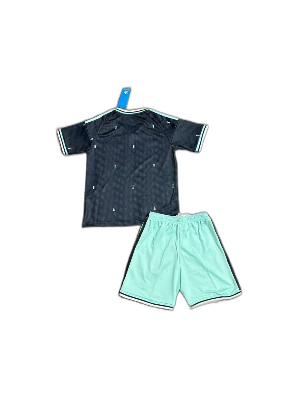 Camisa 2026 Germany Away Infantil verso fundo branco