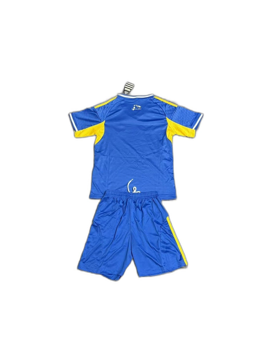 Camisa 2025-26 Leeds United Away Infantil verso fundo branco