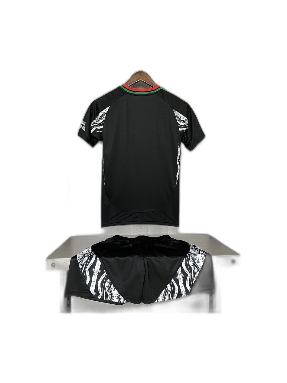 Camisa 2024-25 Arsenal Away Infantil verso fundo branco