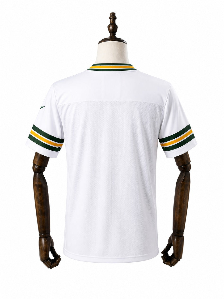 Camisa Green Bay Packers Away (Visitante) NFL verso manequim fundo branco