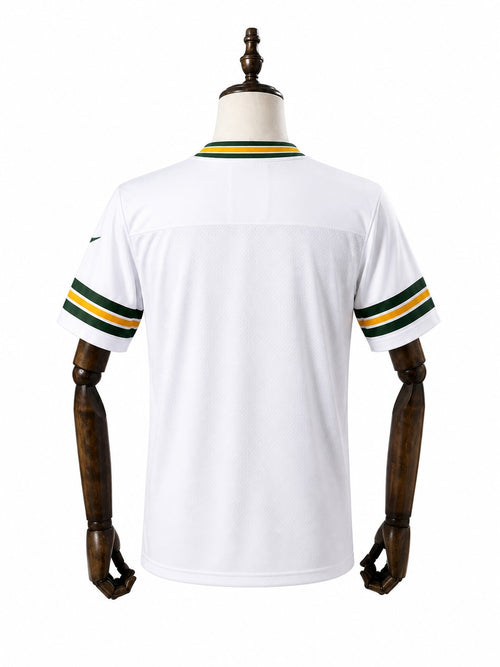 Camisa Green Bay Packers Away (Visitante) NFL verso manequim fundo branco