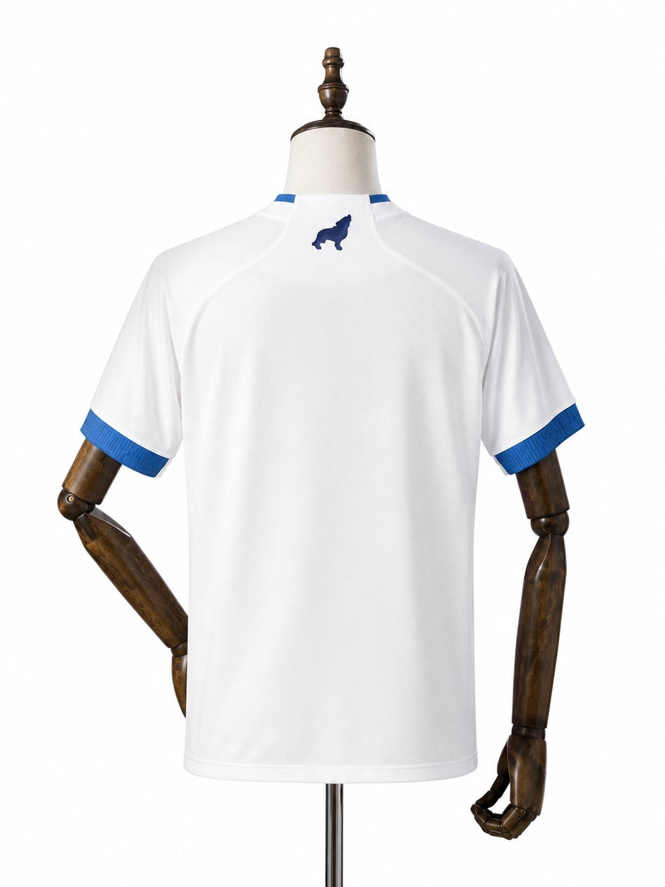 Camisa Paysandu – 2º Uniforme Jogador 2026/2027 verso jogador com patrocinadores