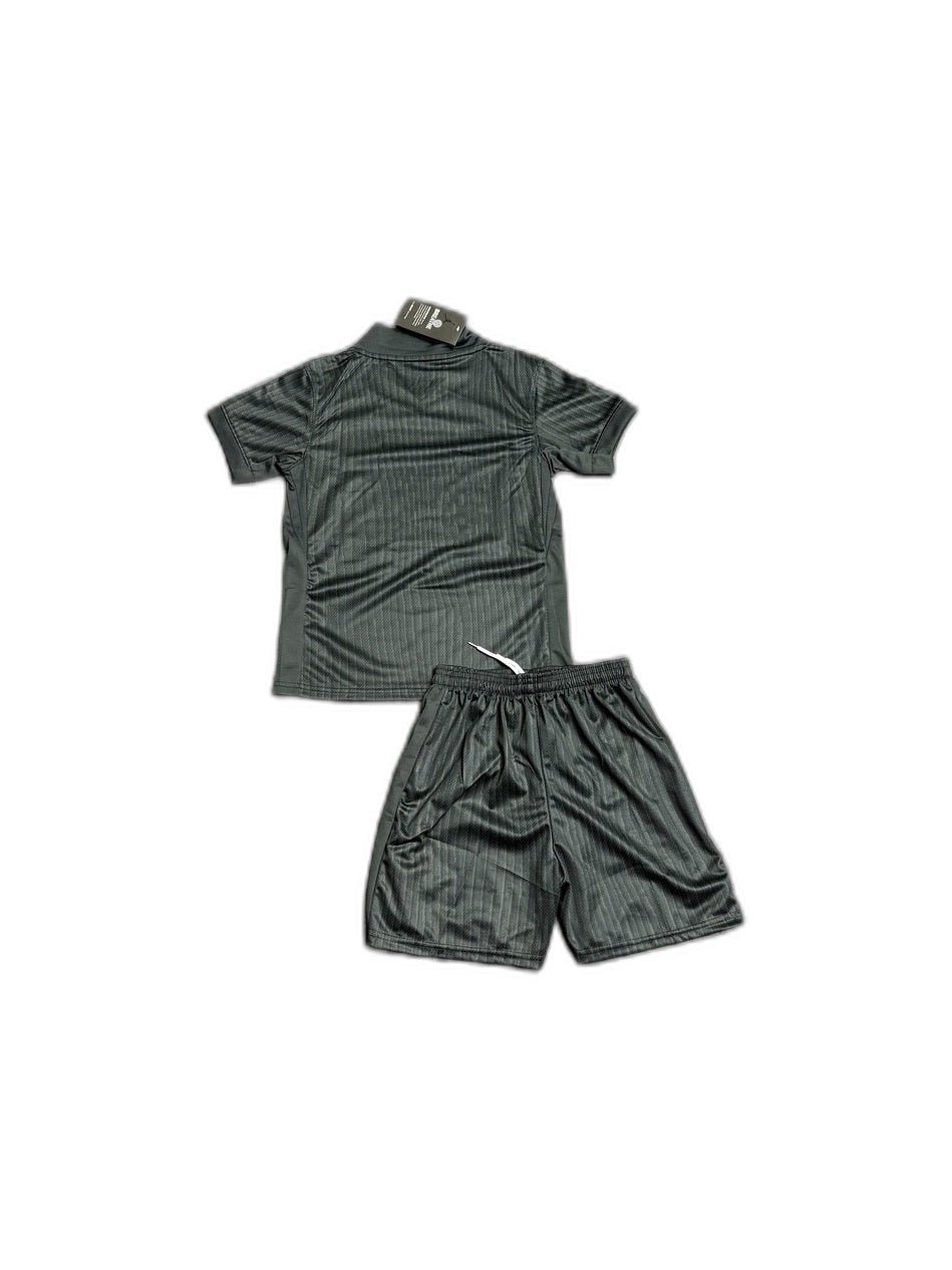 Camisa 2025-26 PSG IIII Infantil verso fundo branco