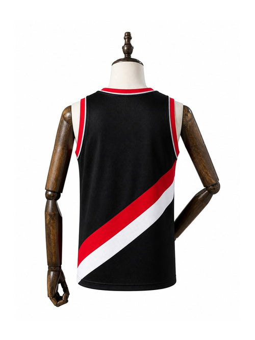 Camiseta NBA Portland Trail Blazers - 1ª Camisa (Home) verso manequim fundo branco padronizada