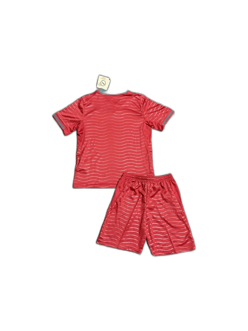 Camisa 2026 Portugal home jersey Infantil verso fundo branco