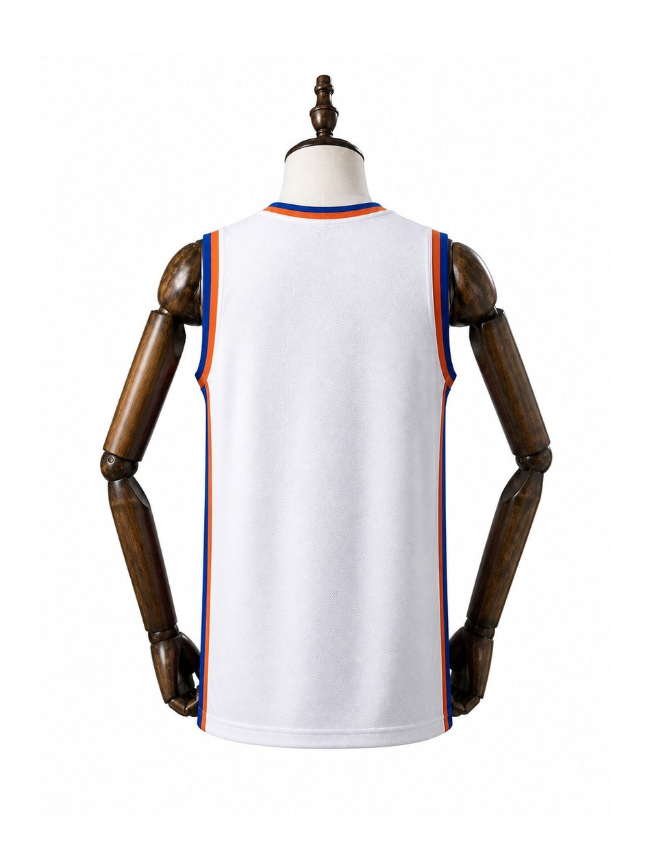 Camiseta NBA New York Knicks - 2ª Camisa (Away) verso manequim fundo branco padronizada