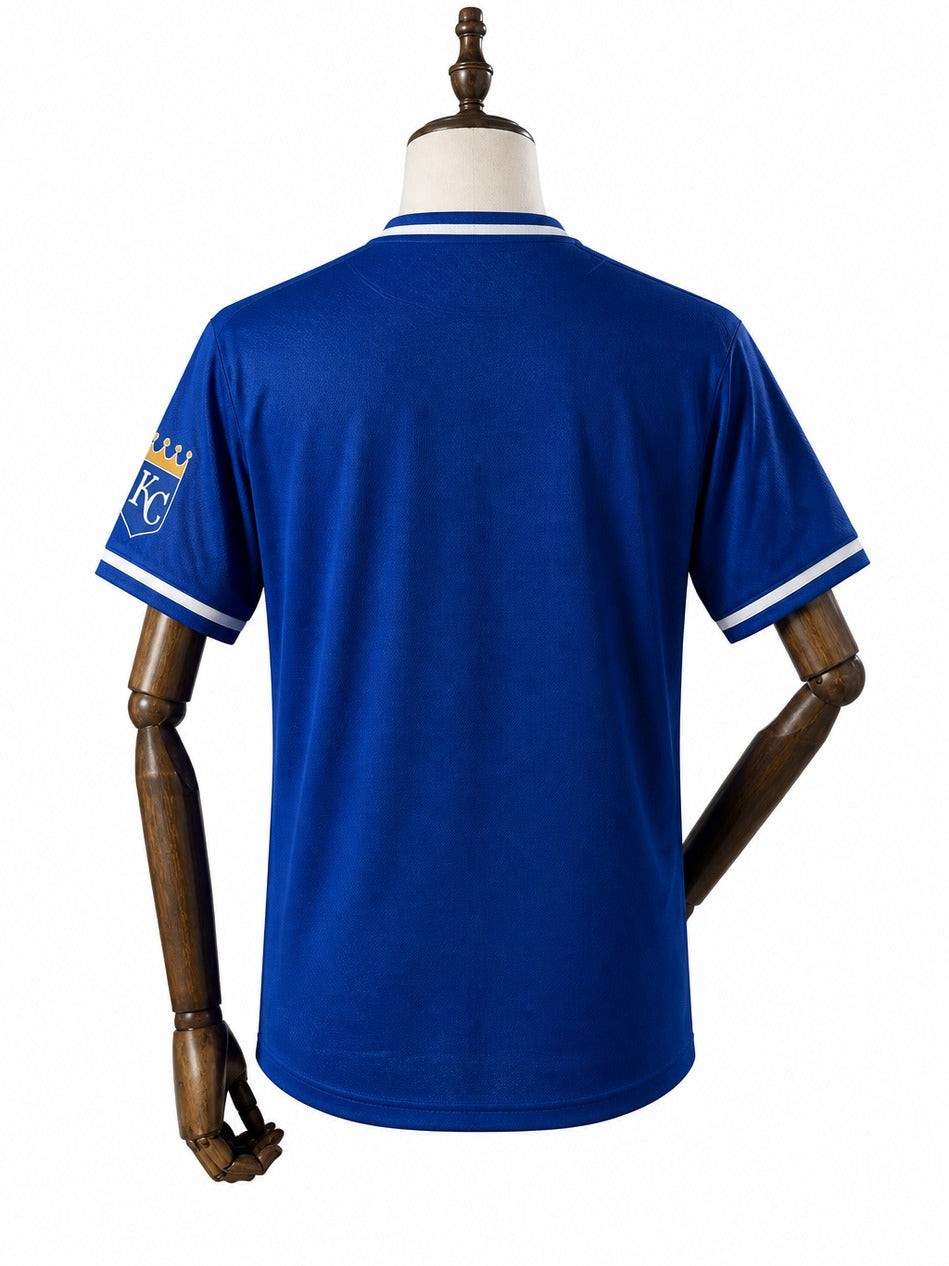 Kansas City Royals MLB – Camisa Oficial Segunda (Away) verso manequim fundo branco