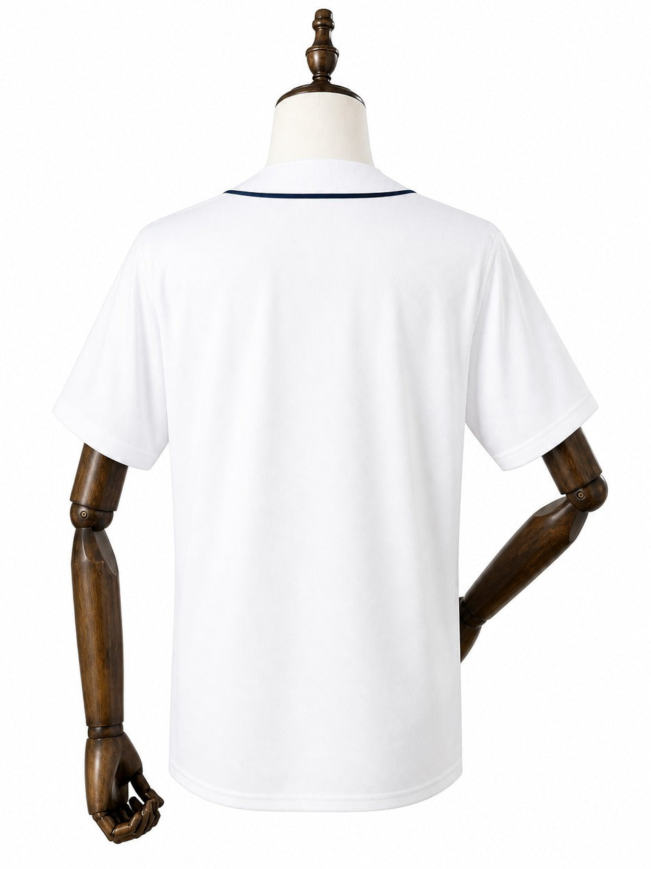 Seattle Mariners MLB – Camisa Oficial Primeira (Home) verso manequim fundo branco