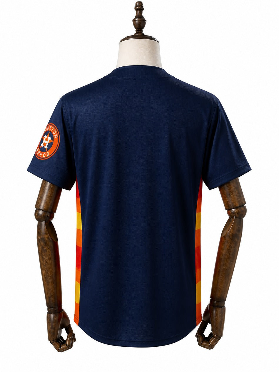 Houston Astros MLB – Camisa Oficial Segunda (Away) verso manequim fundo branco