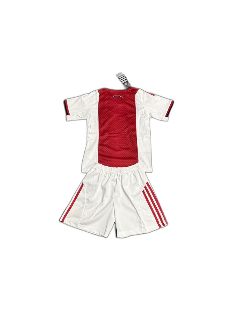 Camisa 2025-26 Ajax Home - Infantil verso fundo branco