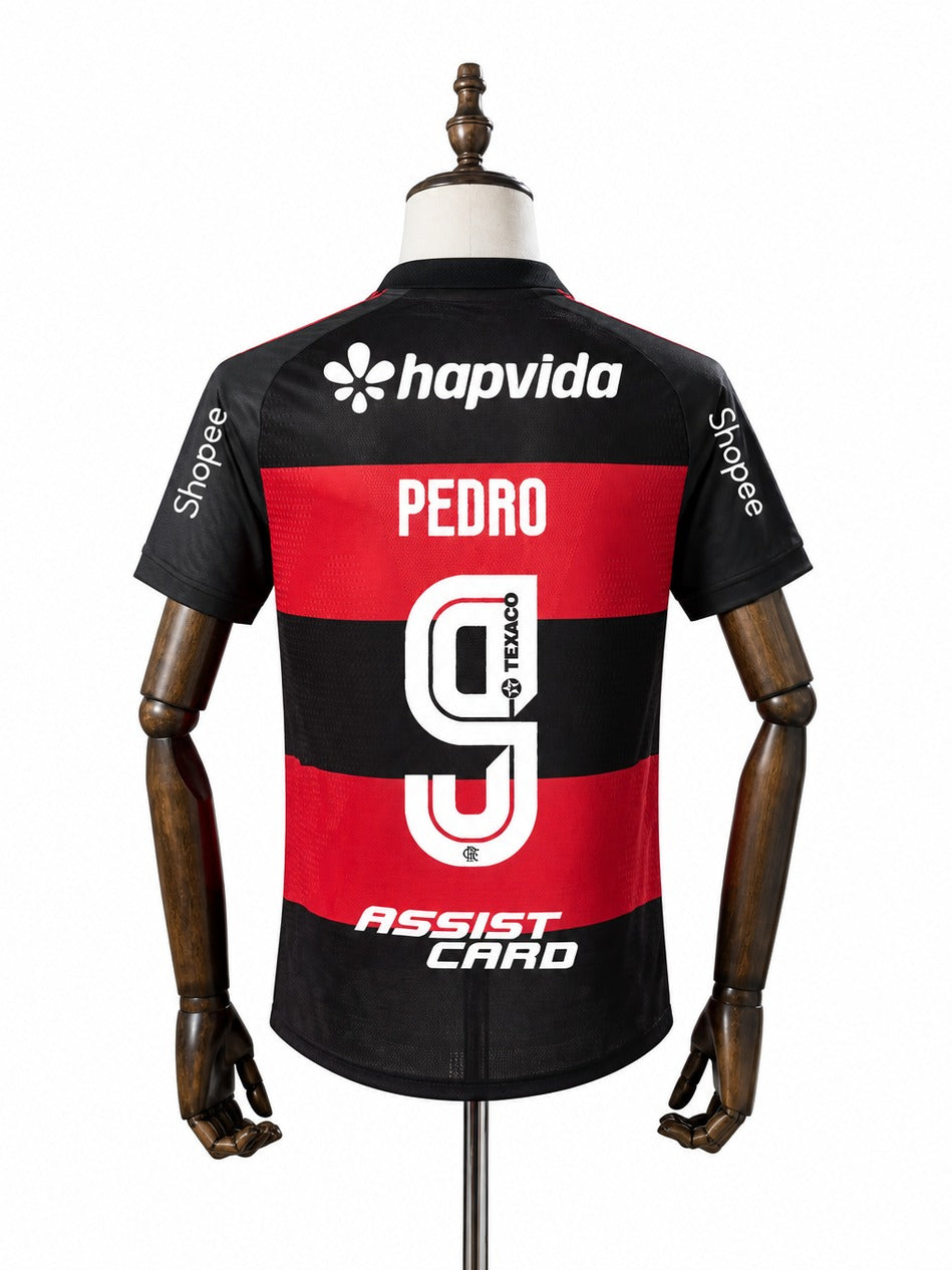 Camisa Flamengo - 1º Uniforme Jogador Completa 2026/2027 verso manequim