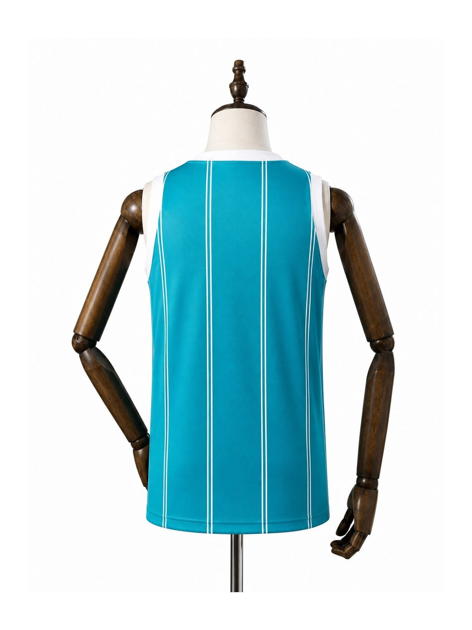 Camiseta NBA Charlotte Hornets - 2ª Camisa (Away) verso manequim fundo branco padronizada