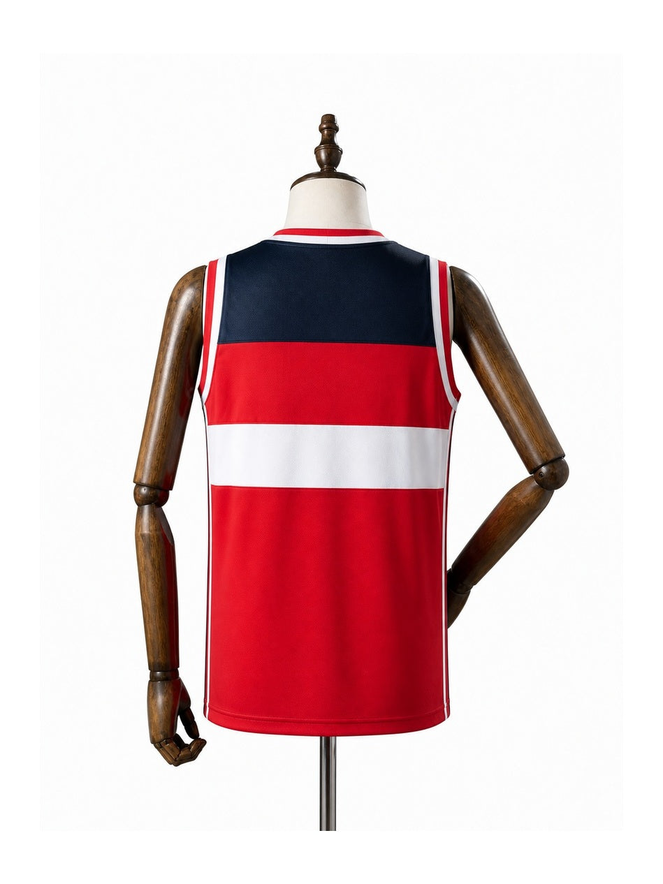 Camiseta NBA Washington Wizards - 1ª Camisa (Home) verso manequim fundo branco padronizada