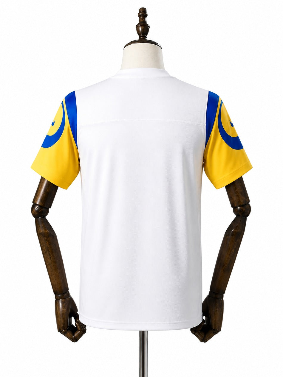 Camisa Los Angeles Rams Away (Visitante) NFL verso manequim fundo branco