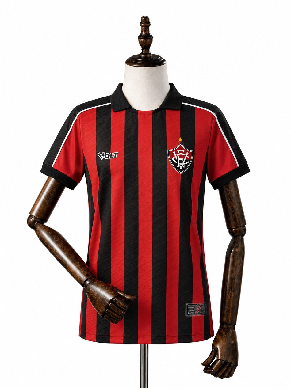 Vitória 25/26 Vitoria Home Women Jersey front wood mannequin white background